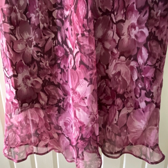 NWT Blind Date Layered Dress-lined w/tank dress-Chiffon like material-Jrs Large - Picture 2 of 6